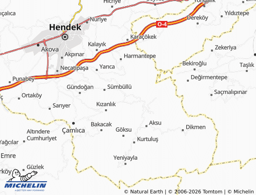 Mappa MICHELIN Karadere - ViaMichelin
