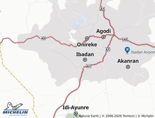 MICHELIN New Adeoyo map - ViaMichelin