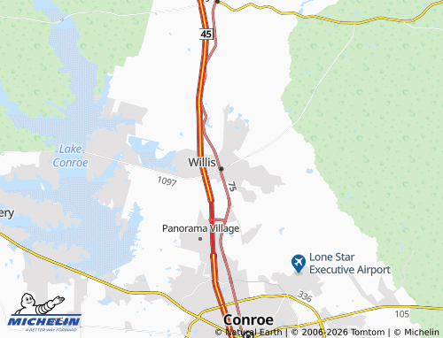 Carte MICHELIN Willis - ViaMichelin
