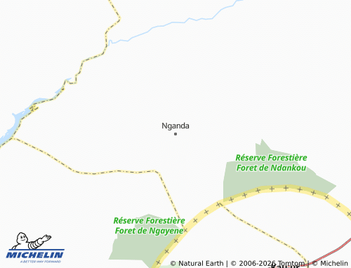 Mappa MICHELIN Nganda - ViaMichelin