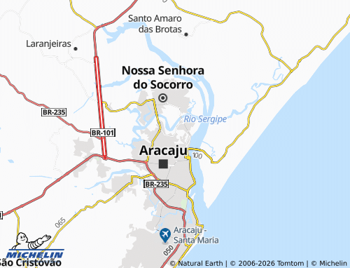 MICHELIN Porto Dantas map - ViaMichelin