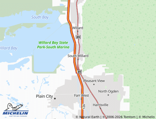 Mapa MICHELIN South Willard - ViaMichelin