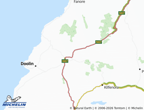 Mappa MICHELIN Lisdoonvarna - ViaMichelin