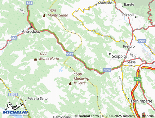 Carte MICHELIN Sella di Corno - ViaMichelin