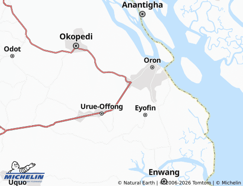 Mappa MICHELIN Afaha-Osu - ViaMichelin