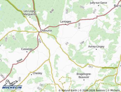 Mappa MICHELIN Pargues - ViaMichelin