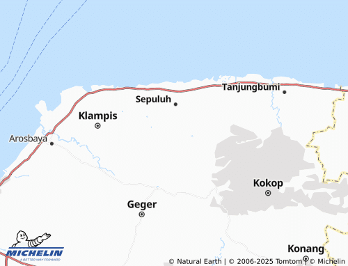 MICHELIN Bangsereh map - ViaMichelin