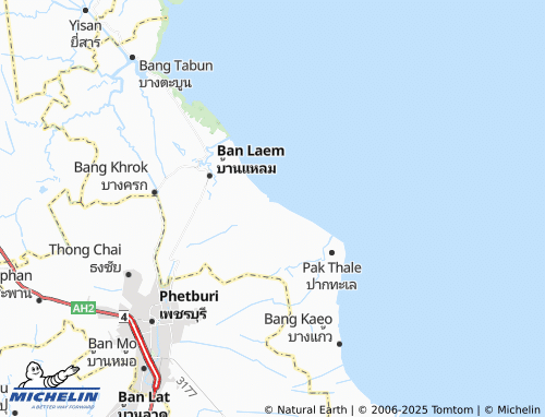 MICHELIN Bang Khun Sai map - ViaMichelin