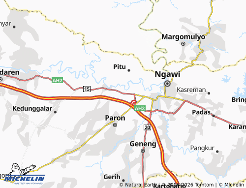 MICHELIN Watualang map - ViaMichelin