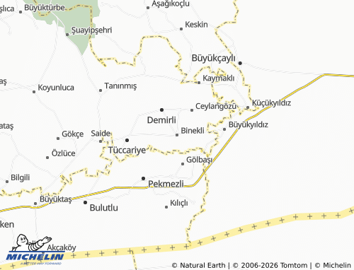MICHELIN Binekli map - ViaMichelin