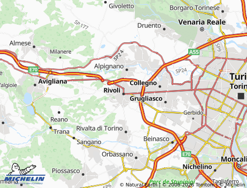 Mapa MICHELIN Rivoli - ViaMichelin