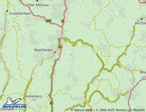 MICHELIN-Landkarte Ober-Sensbach - ViaMichelin