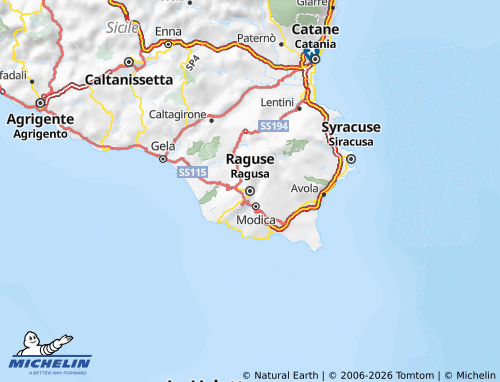 MICHELIN-Landkarte Ragusa - ViaMichelin