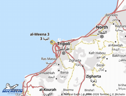 Mappa MICHELIN Tarablus al-Tal - ViaMichelin