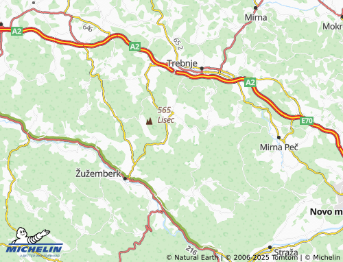 Mapa MICHELIN Zagorica pri Dobrniču - ViaMichelin