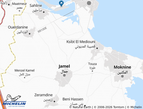 Carte MICHELIN Menzel Ennour - ViaMichelin