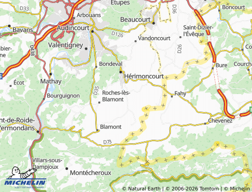 Kaart MICHELIN Meslières - ViaMichelin