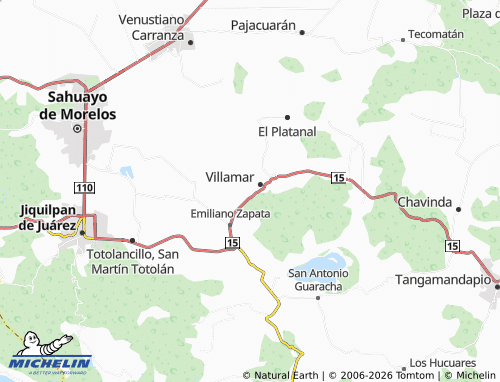 Mapa MICHELIN Camino Real - ViaMichelin