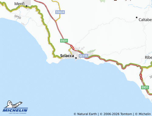 Kaart MICHELIN Sciacca - ViaMichelin