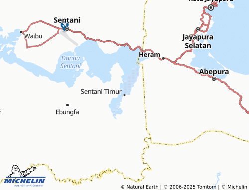 MICHELIN Sentani Timur map - ViaMichelin