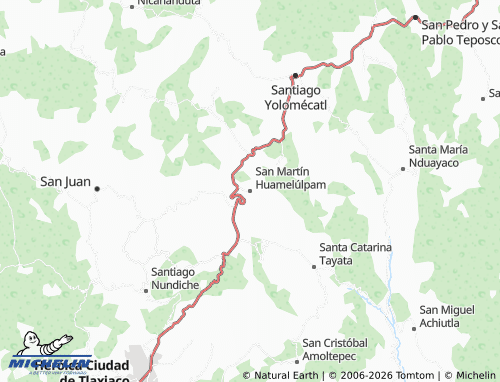 Mappa MICHELIN San Martín Huamelúlpam - ViaMichelin