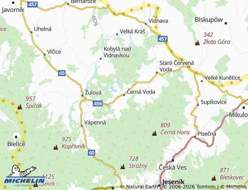 Mappa MICHELIN Černá Voda - ViaMichelin