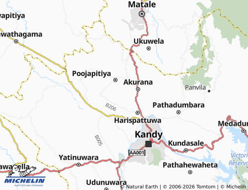 Mappa MICHELIN Kaluwana South - ViaMichelin