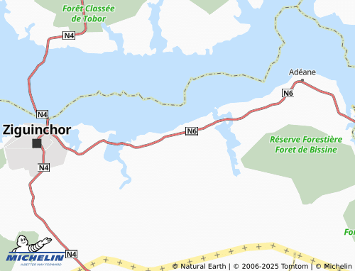 MICHELIN Fanda map - ViaMichelin