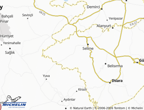 Mappa MICHELIN Uzunkaya - ViaMichelin