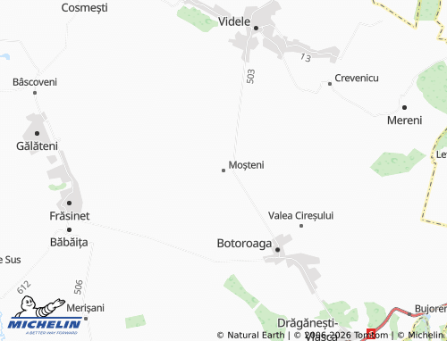 Mapa MICHELIN Moșteni - ViaMichelin
