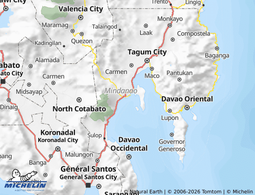 Mappa MICHELIN Davao Region - ViaMichelin