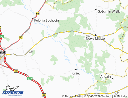 MICHELIN-Landkarte Sobieski - ViaMichelin