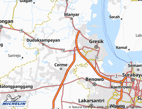 MICHELIN-Landkarte Banjarsari - ViaMichelin