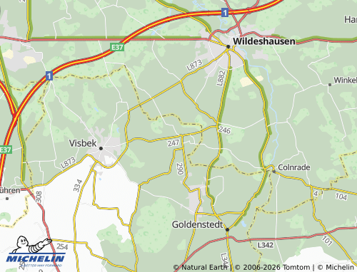 MICHELIN Rechterfeld map - ViaMichelin