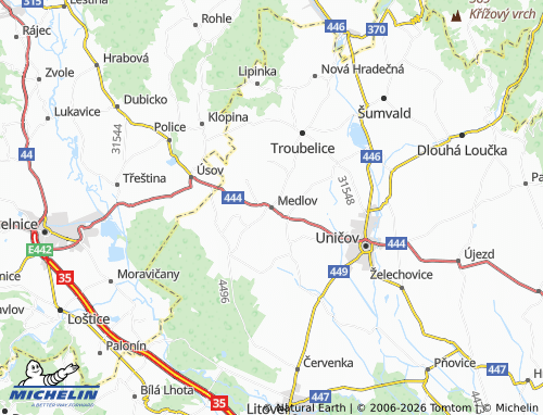 Mappa MICHELIN Medlov - ViaMichelin