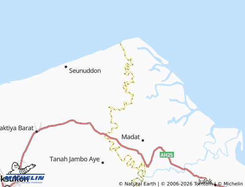 Mapa MICHELIN Seuneubok Pidie - ViaMichelin