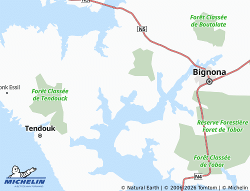 MICHELIN Baléou map - ViaMichelin