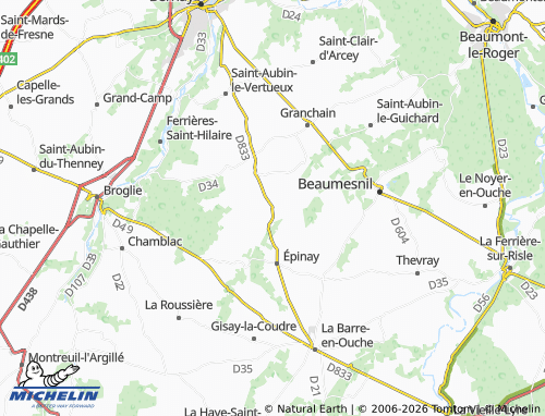 MICHELIN Landepéreuse map - ViaMichelin