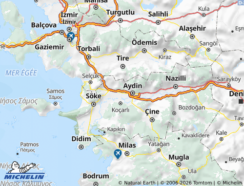 MICHELIN İncirliova map - ViaMichelin