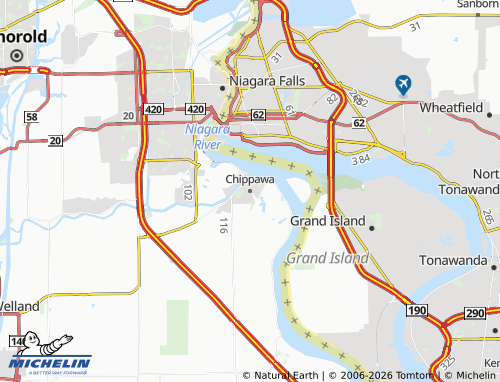 Mappa MICHELIN Chippawa - ViaMichelin