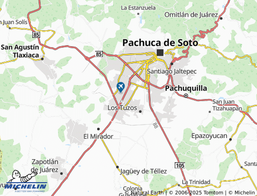 Carte MICHELIN Rinconada Real de Pachuca - ViaMichelin