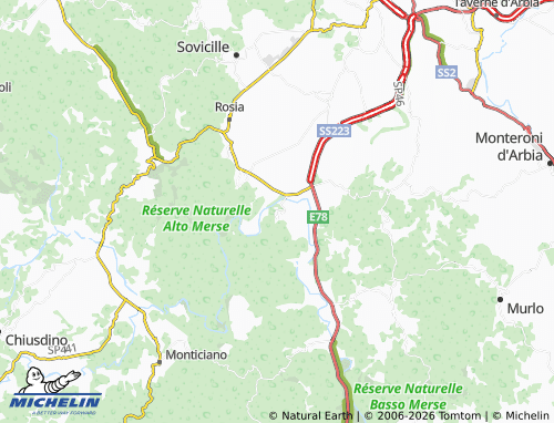 Mappa MICHELIN Orgia - ViaMichelin