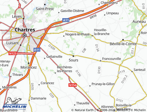 Mapa MICHELIN Sours - ViaMichelin