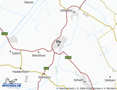 Carte MICHELIN Ely - ViaMichelin