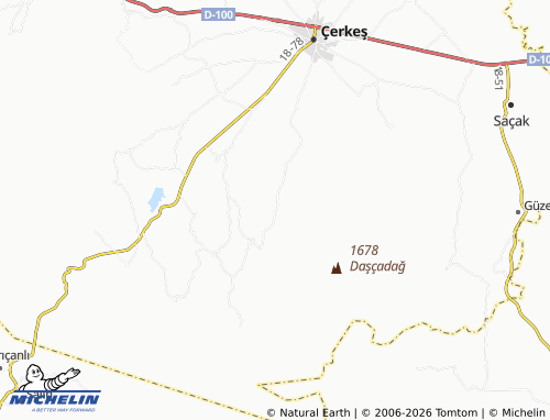 MICHELIN Yakuplar map - ViaMichelin