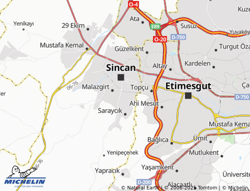 MICHELIN Osmanlı map - ViaMichelin