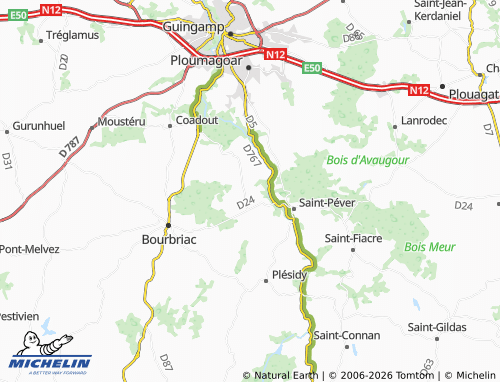 Mapa MICHELIN Saint-Adrien - ViaMichelin