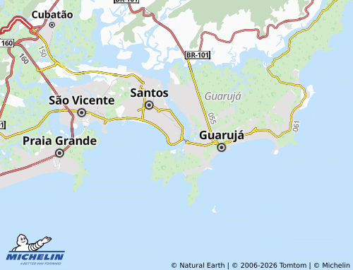 Mapa MICHELIN Ponta da Praia - ViaMichelin