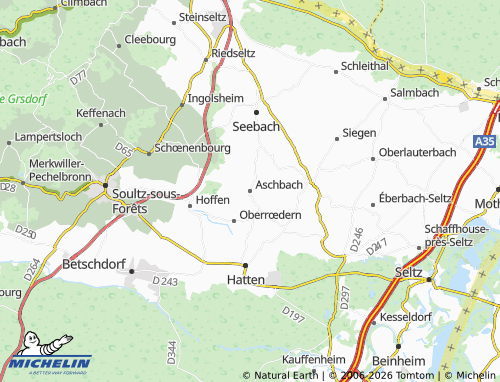 Mapa MICHELIN Aschbach - ViaMichelin