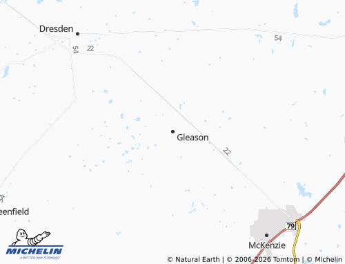 Mapa MICHELIN Gleason - ViaMichelin
